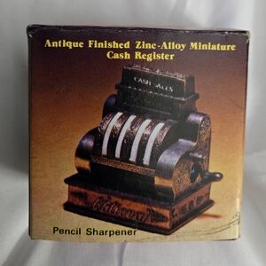 Vintage Die-Cast Metal Minature Replica National Cash Register Pencil Sharpener